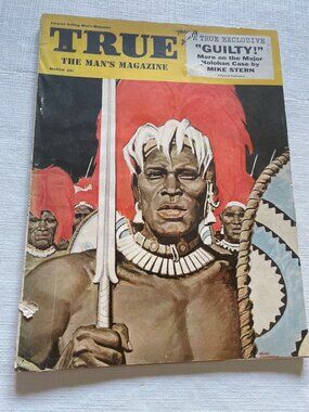 1954 True The Men's Magazine March Issue With Ford & Chevrolet Vintage Ads